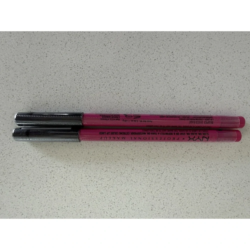 NYX Professional Makeup Slide On Lip Liner SLP13 Disco Rage 2 Pack Waterproof